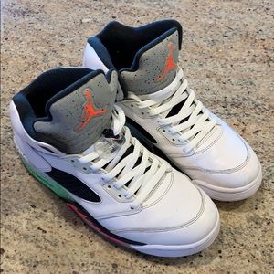 Jordan Retro 5 Infrared Poison Green